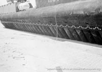 AP1-88 hovercraft at the Hovertravel maintenance hangar